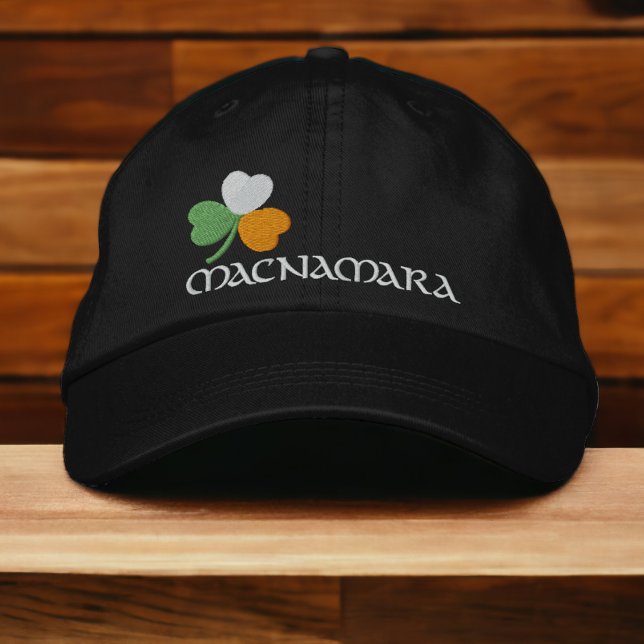 Irish Shamrock Personalized Embroidered Baseball Hat (Creator Uploaded)