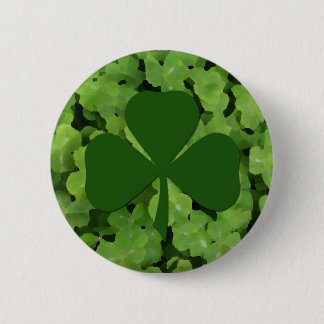 Irish Shamrock Pinback Button