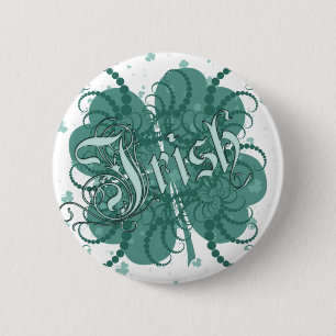 Irish Shamrock Pinback Button