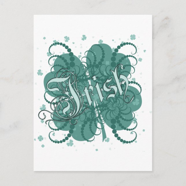 Irish Shamrock Postcard (Front)