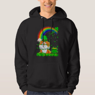 Irish Shamrock Rainbow Lucky Persian Cat St Patric Hoodie