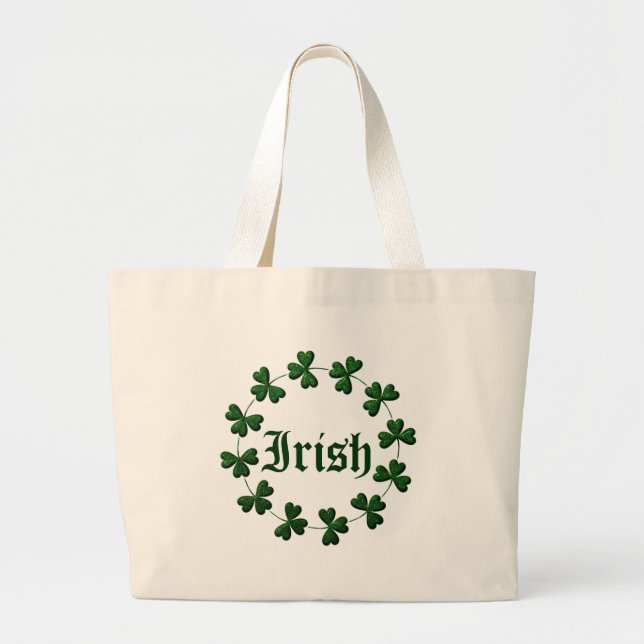 Irish Shamrock Ring Tote Bag (Front)