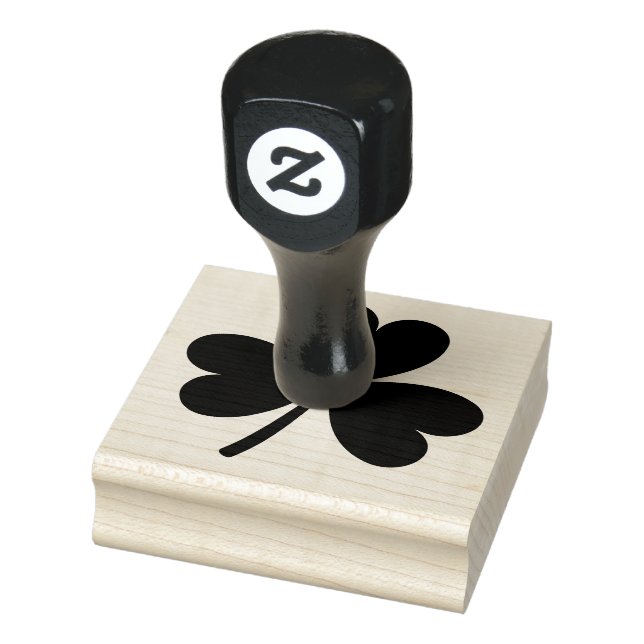 Irish Shamrock Rubber Ink Stamp (Stamp)