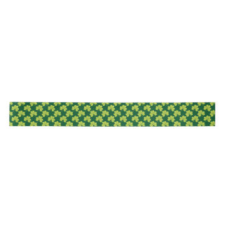 Irish Shamrock Satin Ribbon