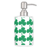 Irish Shamrock Soap Dispenser And Toothbrush Holder (Right)