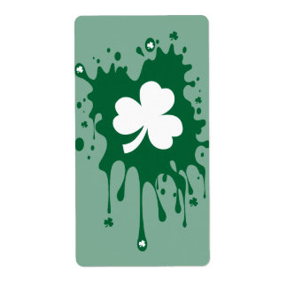 Irish Shamrock Splat ! Label