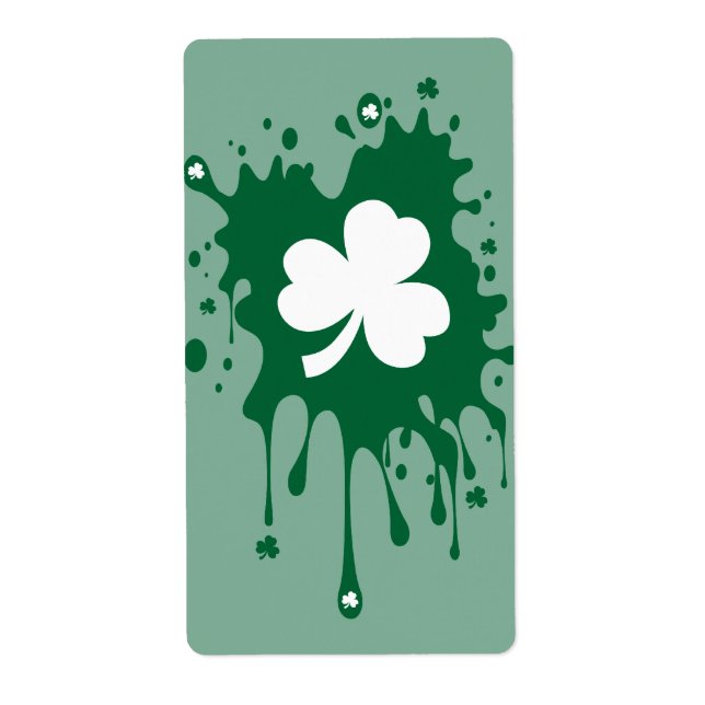 Irish Shamrock Splat ! Label (Front)