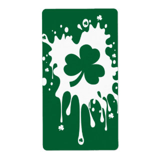 Irish Shamrock Splat ! Label