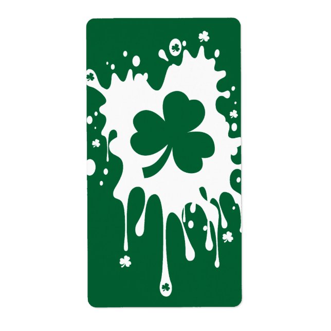 Irish Shamrock Splat ! Label (Front)