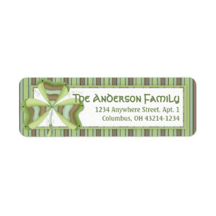 Irish Shamrock St. Patrick's Address Label 1