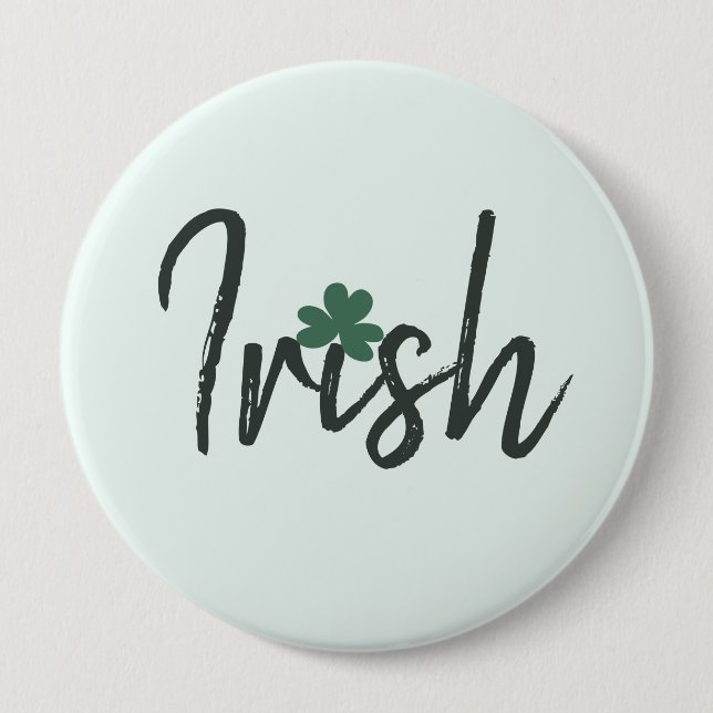 Irish Shamrock St Patricks Day      Button (Front)