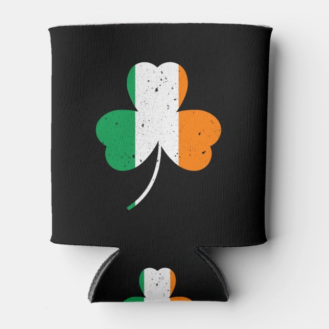 Irish Shamrock St Patrick's Day Can Cooler (Front)