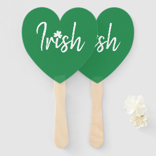 Irish Shamrock St Patricks Day Hand Fan