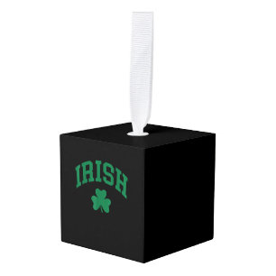 Irish Shamrock St Patricks Day Ireland Pride Irish Cube Ornament