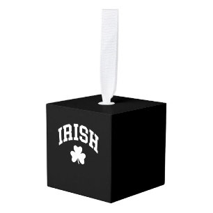 Irish Shamrock St Patricks Day Ireland Pride Irish Cube Ornament