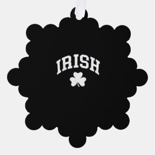 Irish Shamrock St Patricks Day Ireland Pride Irish Ornament Card