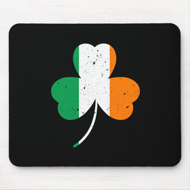Irish Shamrock St Patrick's Day Mouse Pad (Front)
