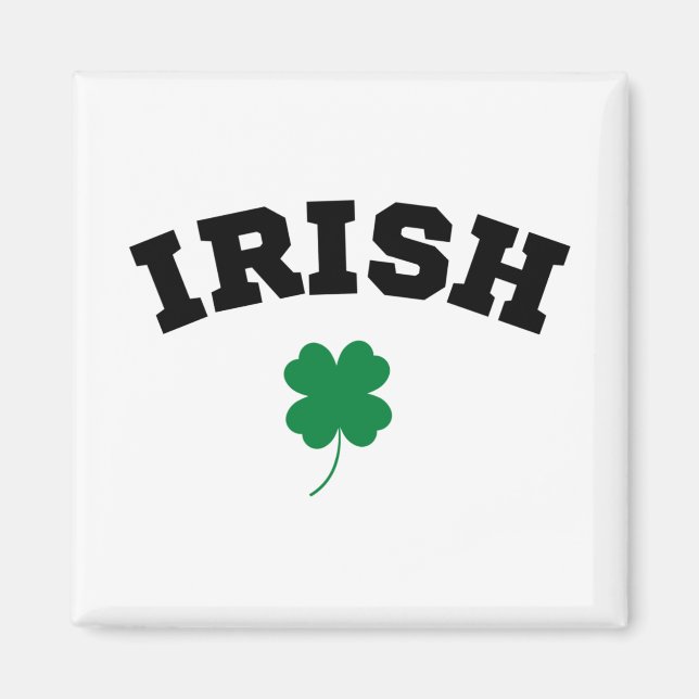 Irish  Shamrock St Patrick's Magnet (Front)