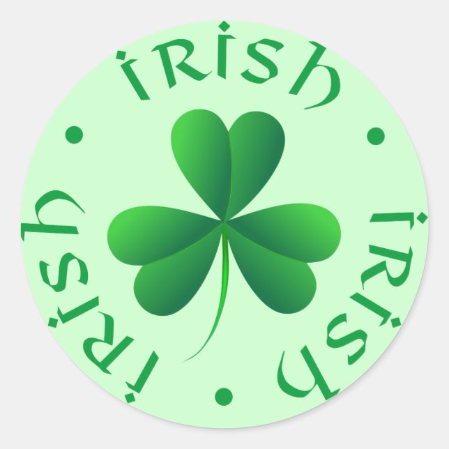 Irish Shamrock Sticker (Front)