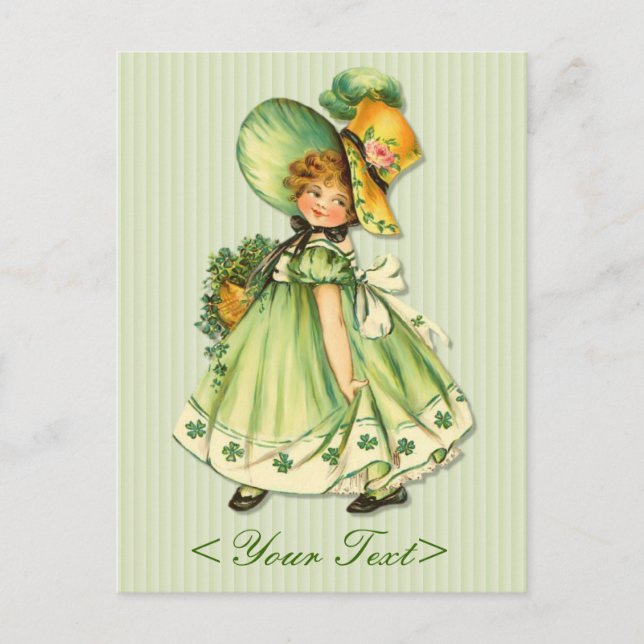 Irish Shamrock Stroll Postcard (Front)