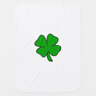Irish Shamrock Swaddle Blanket