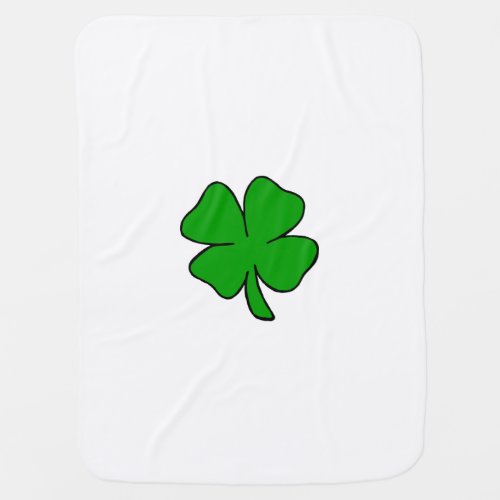 Irish Shamrock Swaddle Blanket