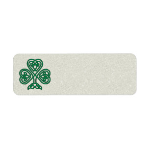 IRISH SHAMROCK SYMBOL ADDRESS LABELS