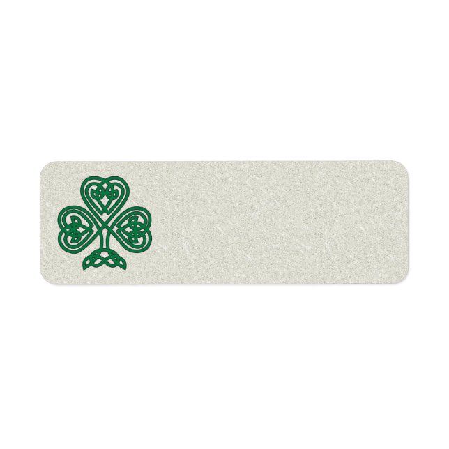 IRISH SHAMROCK SYMBOL ADDRESS LABELS (Front)