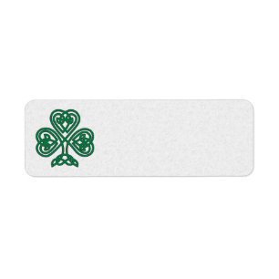 IRISH SHAMROCK SYMBOL ADDRESS LABELS