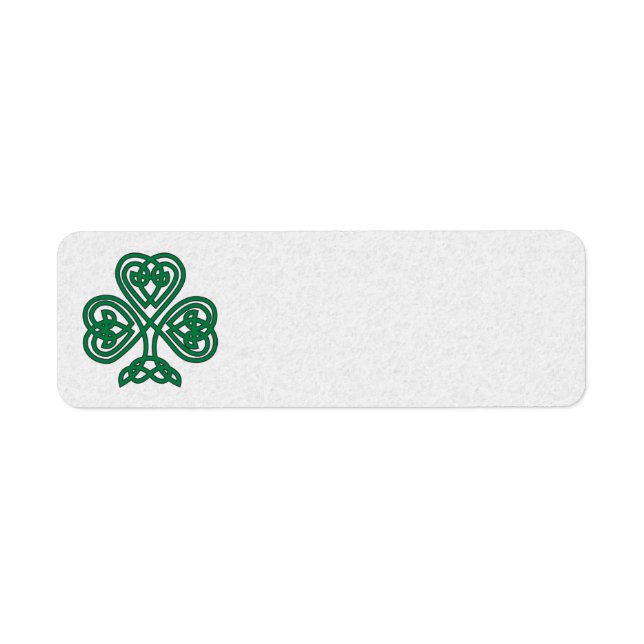 IRISH SHAMROCK SYMBOL ADDRESS LABELS (Front)