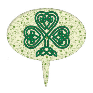 IRISH SHAMROCK SYMBOL CAKE TOPPER