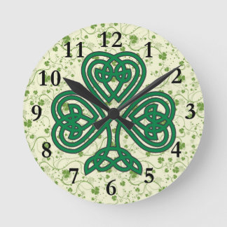 IRISH SHAMROCK SYMBOL CLOCK