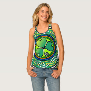Irish shamrock tank top
