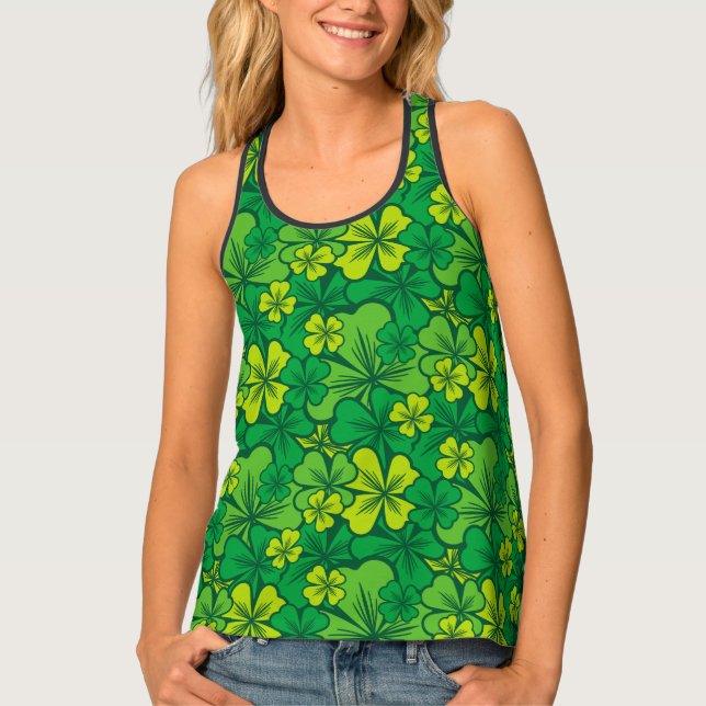 Irish Shamrock Tank Top (Front)