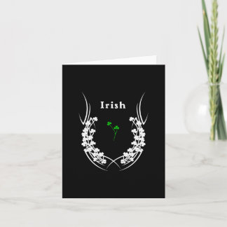 Irish Shamrock Tattoo Card