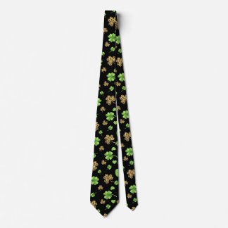 Irish Shamrock Themed Neck Tie