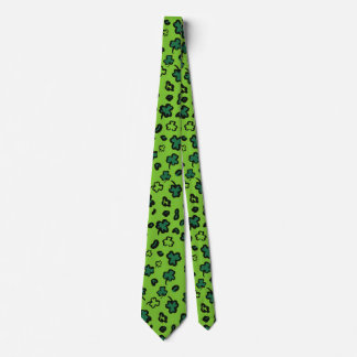 Irish Shamrock Themed Neck Tie