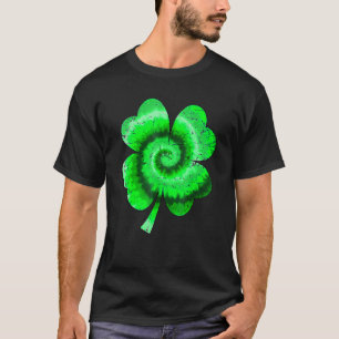 Irish Shamrock Tie Dye Happy St Patrick's Day Go L T-Shirt