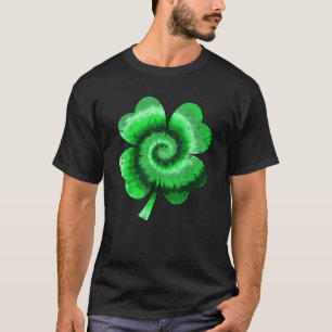 Irish Shamrock Tie Dye Happy St Patrick's Day Luck T-Shirt