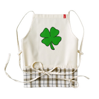 Irish Shamrock Zazzle HEART Apron