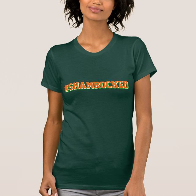 Irish shamrocked hashtag T-Shirt (Front)