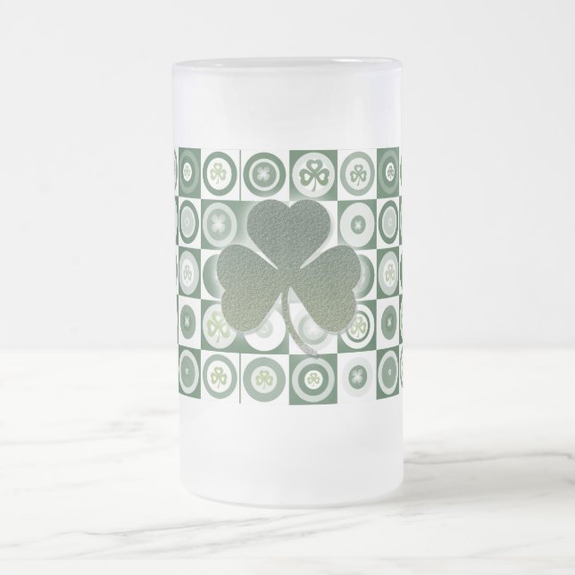 Irish shamrocks beer steins, mugs & cups (Center)