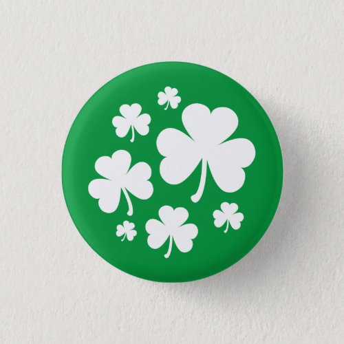 Irish Shamrocks Button