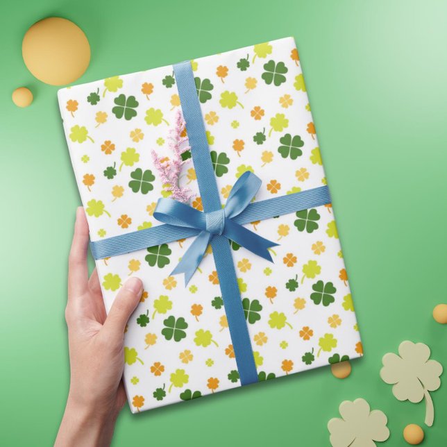 Irish Shamrocks Clovers  Wrapping Paper (Creator Uploaded)