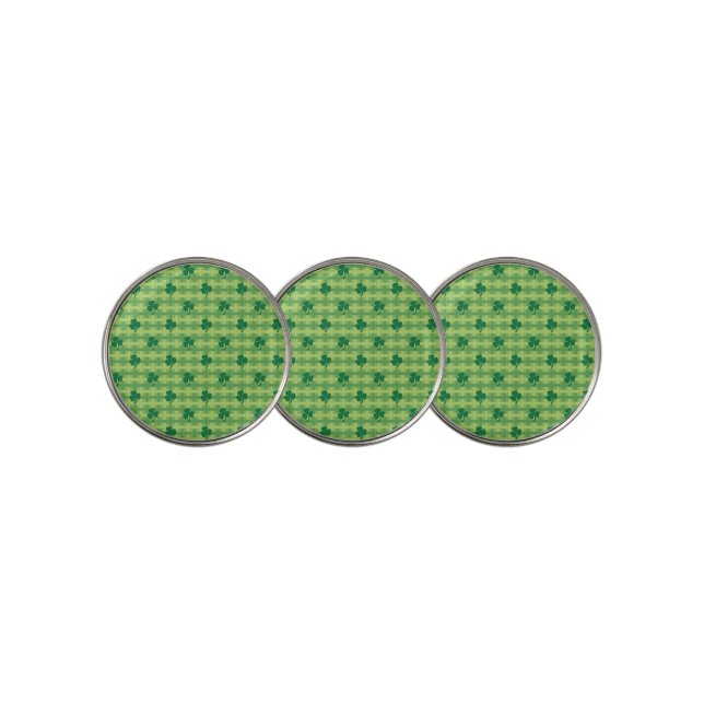 Irish Shamrocks Golf Ball Marker (3 Up)