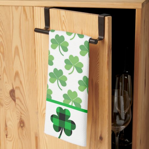 Irish Shamrocks Kitchen Towel