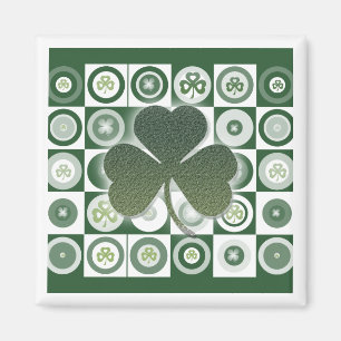 Irish shamrocks magnets