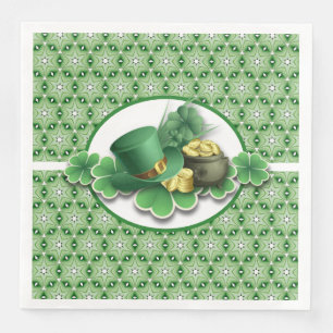 Irish Shamrocks Paper Dinner Napkins