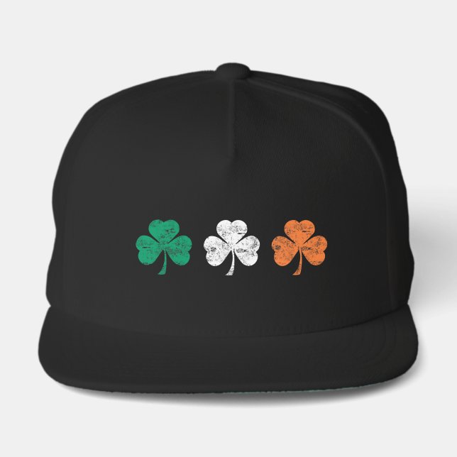 Irish Shamrocks Snap Back Hat (Front)