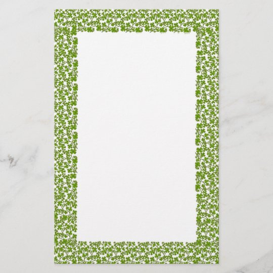 Irish Shamrocks Stationery